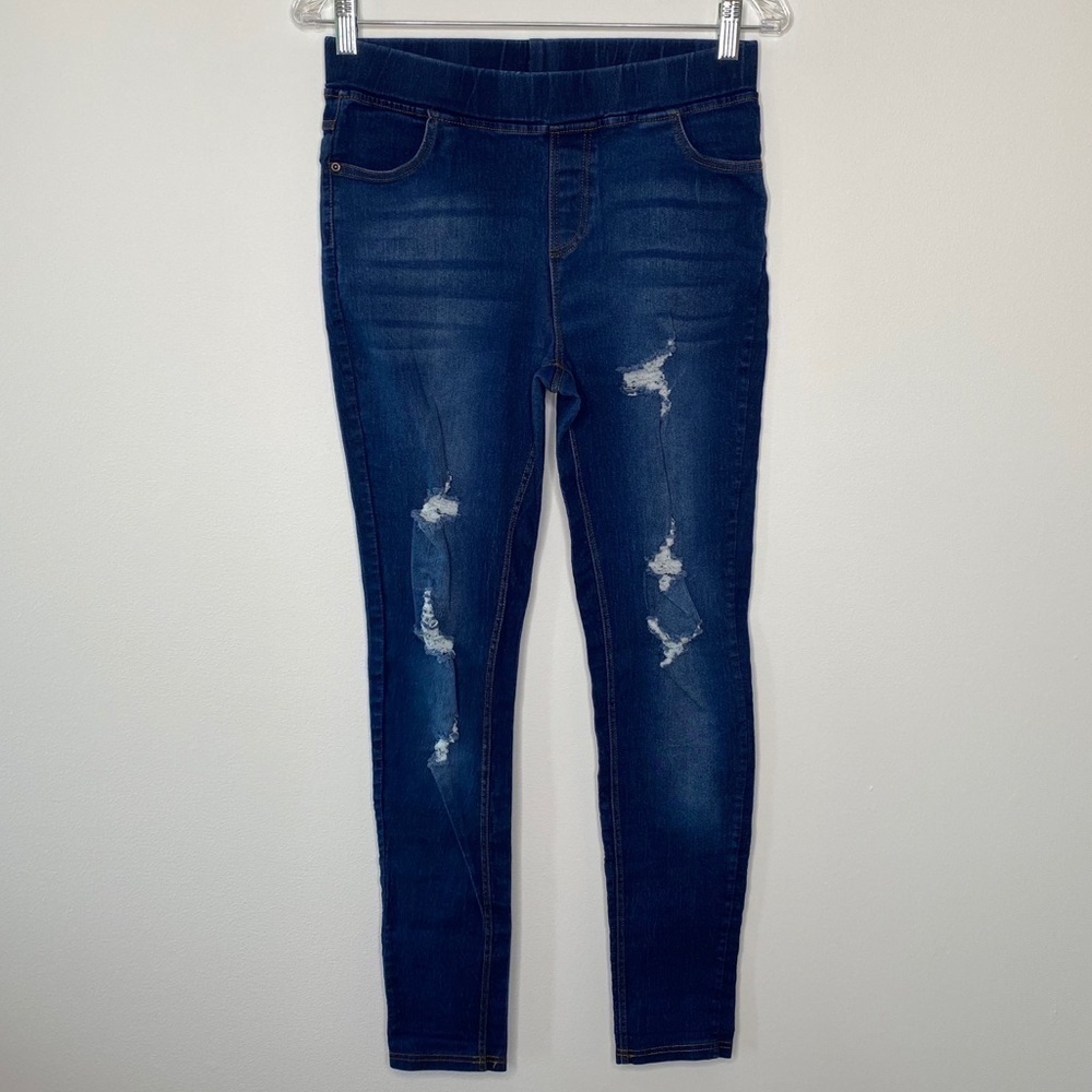 JVINI Fashion Distressed Denim Jegging